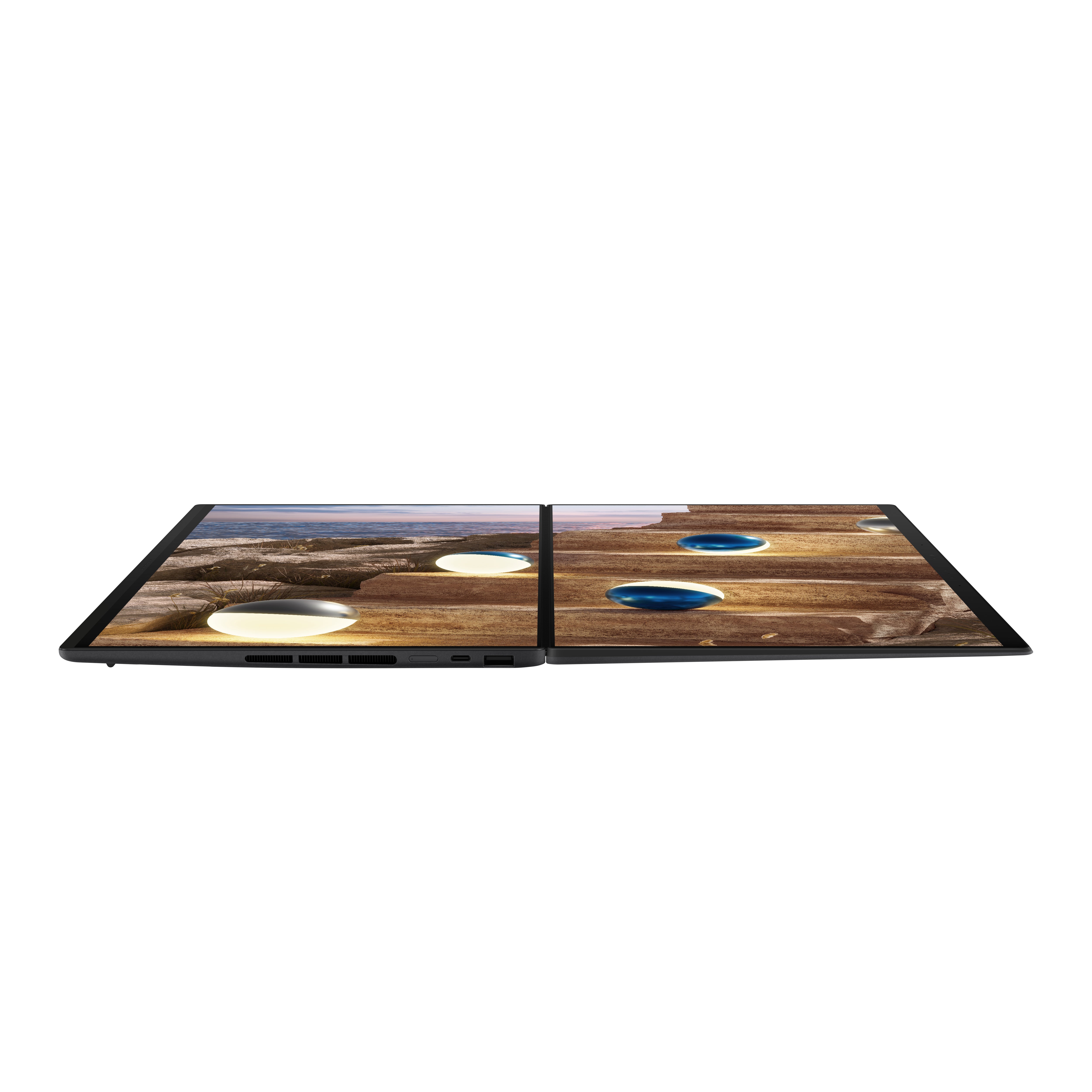 ASUS Zenbook DUO (UX8407); Copilot+ PC Intel® Core™ Ultra 9 386H Processor Intel® NPU up to 50TOPS Dual 3K OLED 144Hz Touch Display 32GB RAM 2TB SSD Windows 11 Home UX8407AA-SN099W