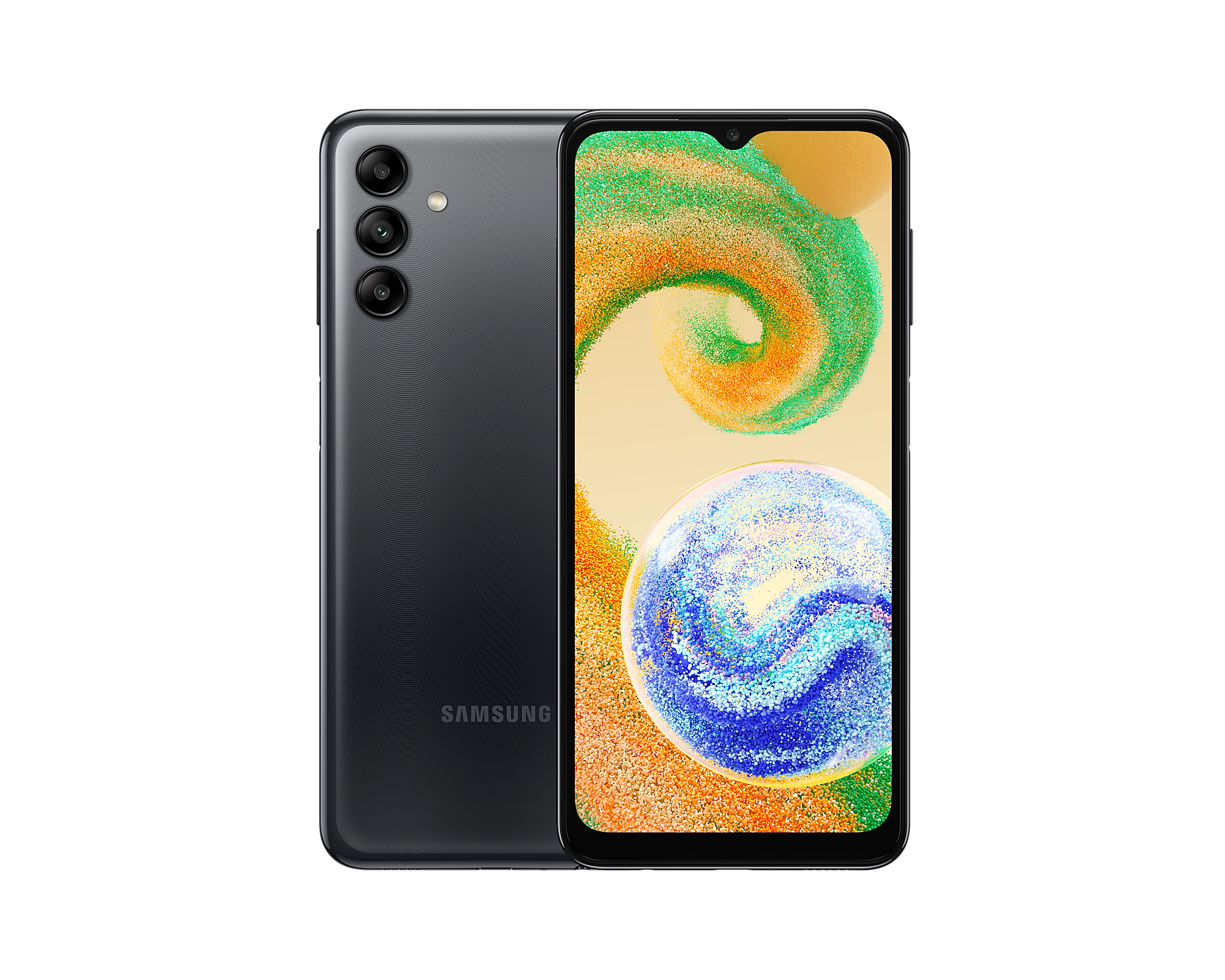 Samsung Galaxy A04s, 6.5 inches PLS LCD, 90Hz  Android 12 One UI 5, 4GB RAM 128GB ROM, Fingerprint (side-mounted), (Black)