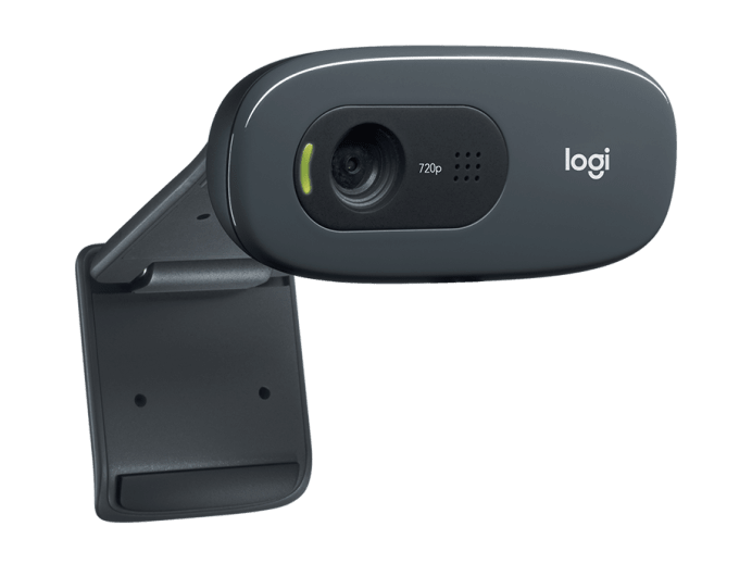 Logitech C270 HD Webcam, 720p Video with Noise Cancellation