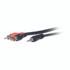 RCA Male to 2 RCA Male Stereo Audio Cable (10 ft)
