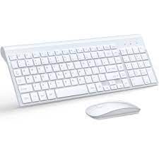 White Wireless Keyboard And Mouse