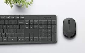 MK235 Wireless Keyboard and Mouse Combo - Logitech Grey