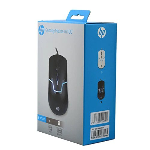 HP M100 Wired Gaming Mouse - 3 Buttons, Adjustable DPI