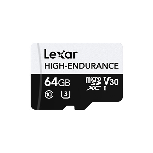 Lexar® High-Endurance microSDHC/microSDXC™ UHS-I  64GB Card