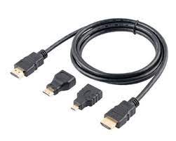 1.5M 3 in 1 HDMI Cable to Mini Micro HDMI Adapter Cable