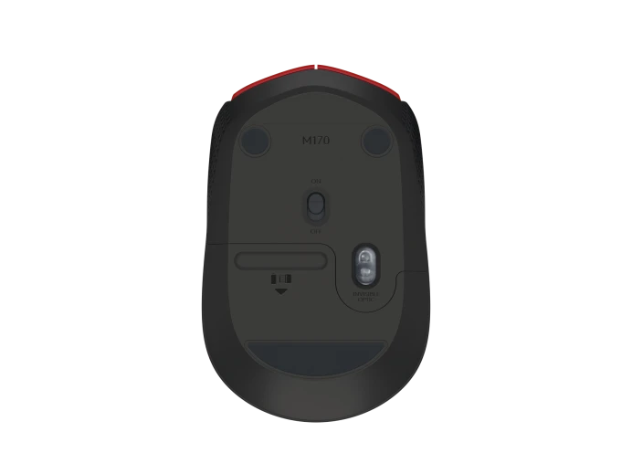 Logitech M171 Wireless Mouse - Black Red