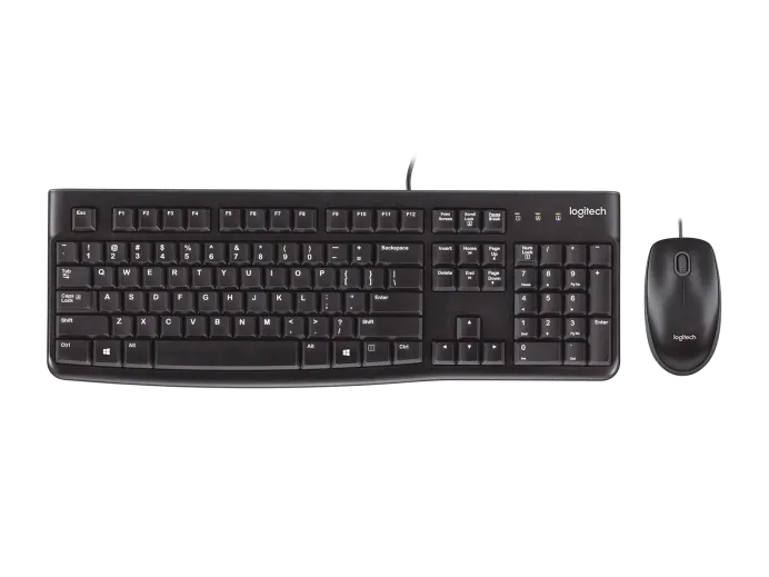 Logitech MK120 Corded Keyboard and Mouse Combo