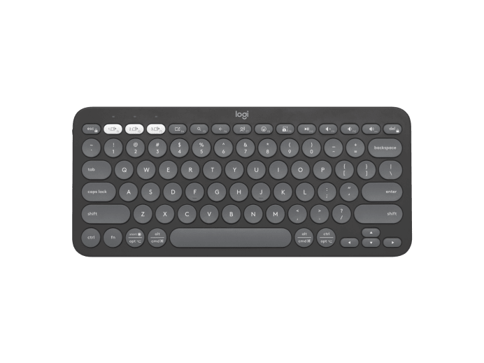 Logitech Pebble Keys 2 K380s Bluetooth Keyboard - Tonal Graphite