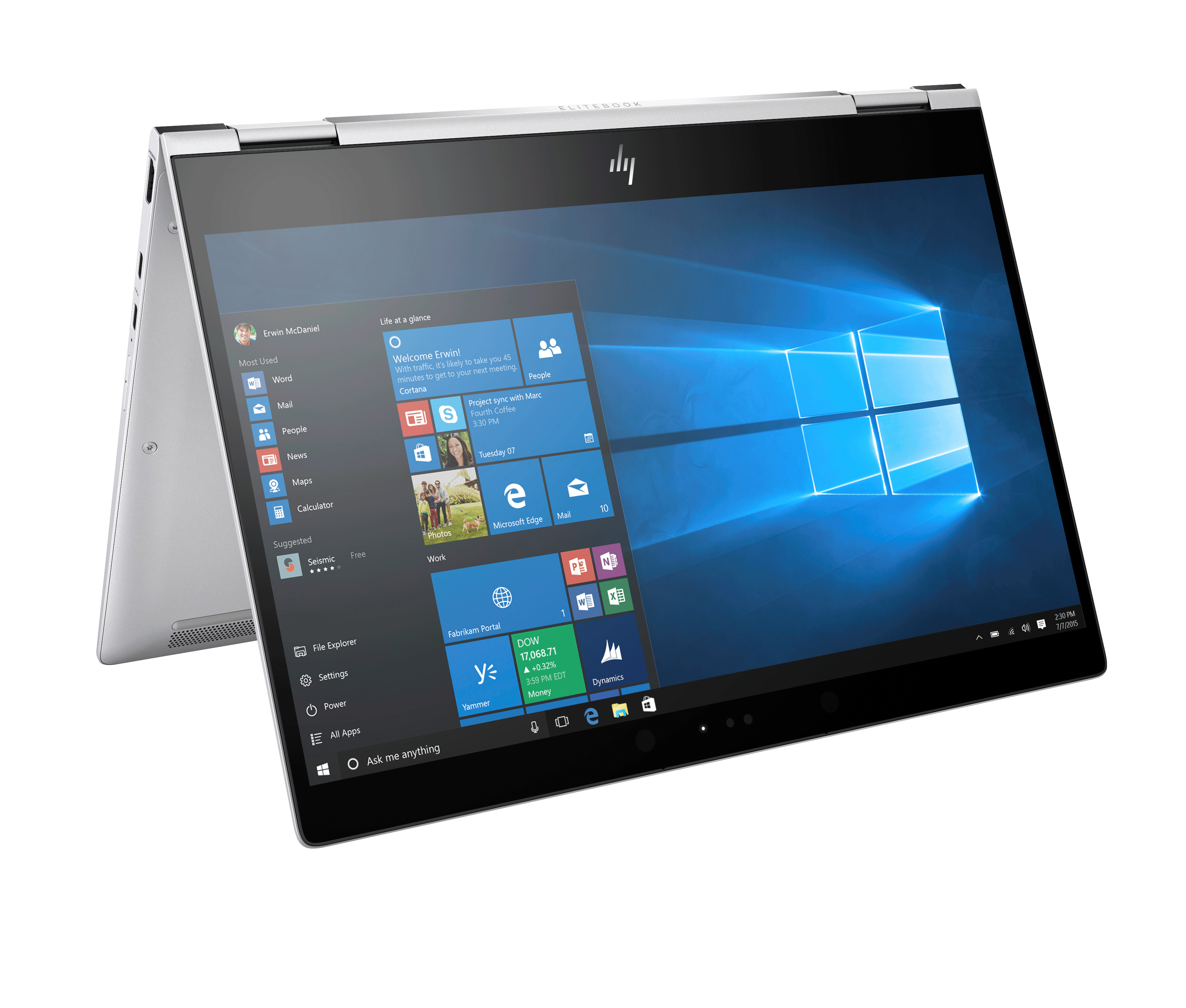 HP EliteBook x360 1030 G2 7th Generation intel core i5 13.3  inches FHD Touchscreen 8GB RAM 256GB SSD Windows 11 Pro