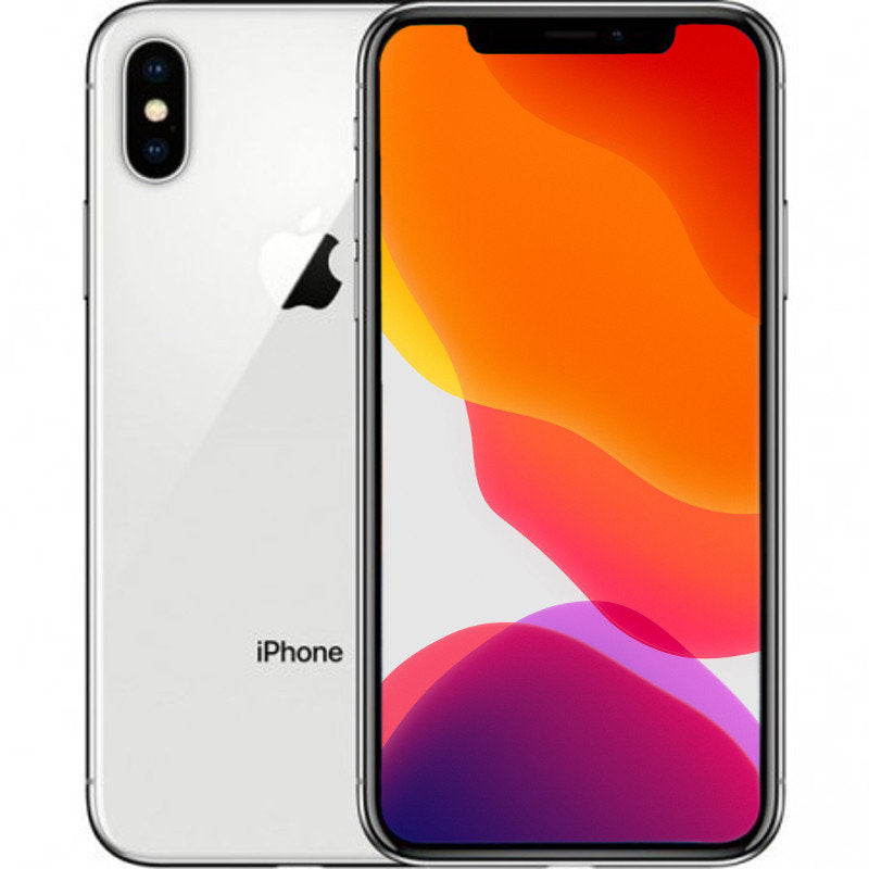 Apple iPhone X 4GB RAM and 256GB storage Silver- refurbished