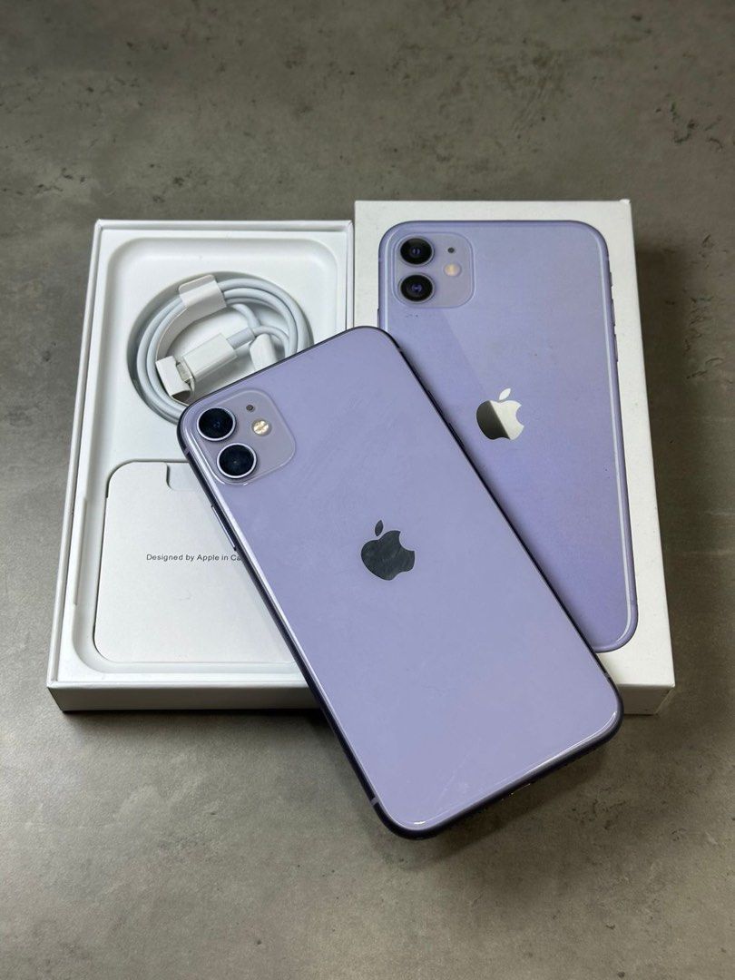 Apple iPhone 11 4GB RAM and 128GB storage Purple - refurbished