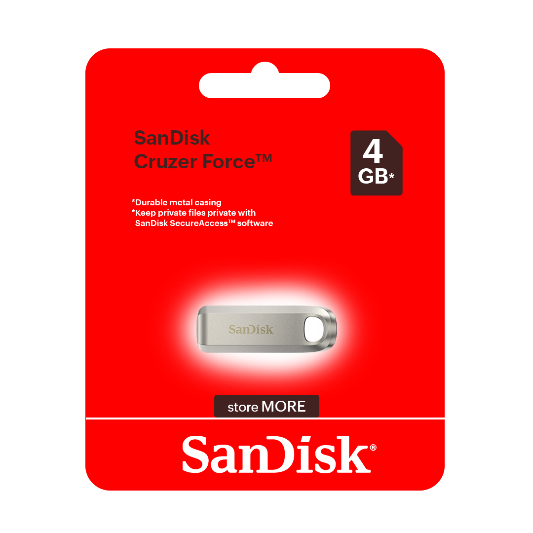 SanDisk Cruzer Force 4GB USB 2.0 Flash Drive