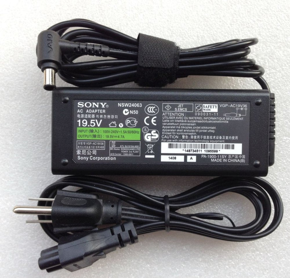 SONY Vaio Charger 19.5V – 4.7Amps Laptop Adapter