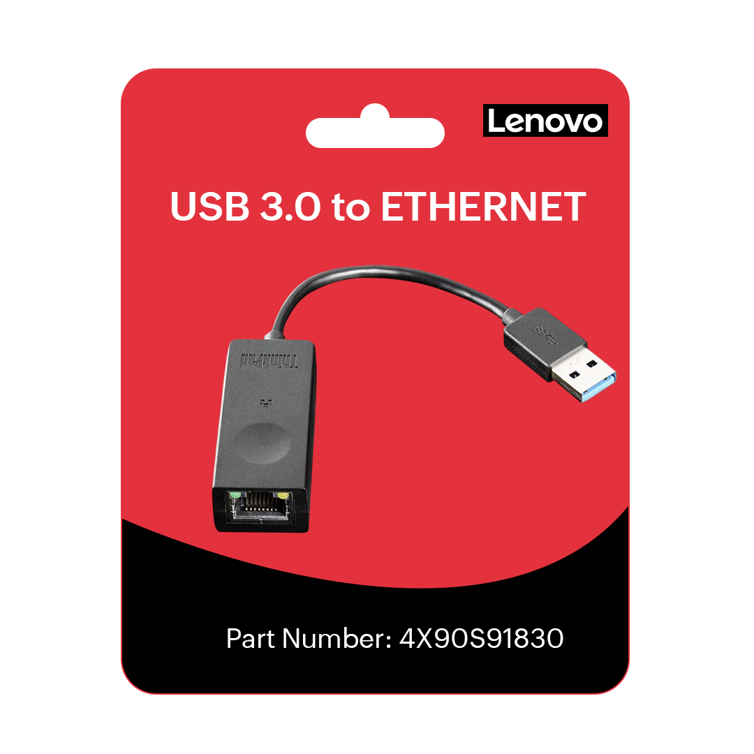 Lenovo ThinkPad USB 3.0 Ethernet Adapter - 	4X90S91830