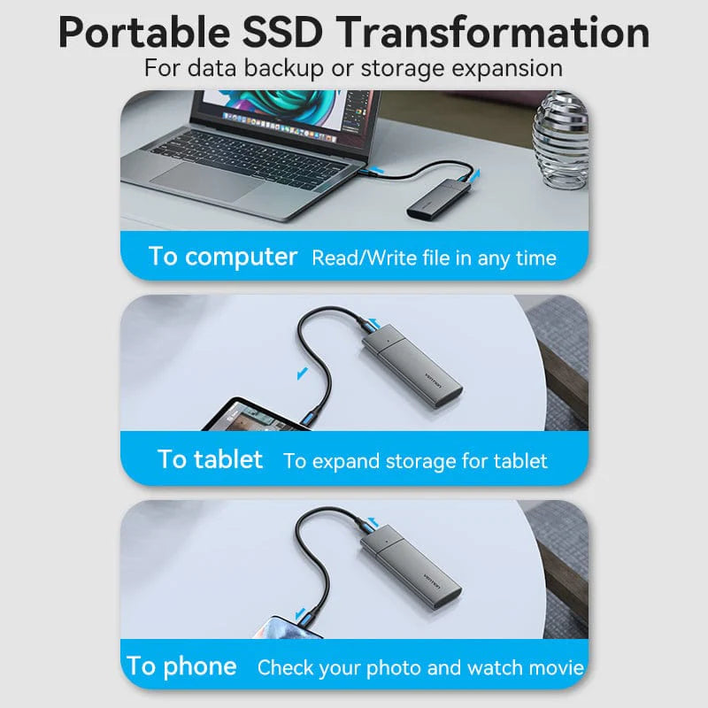 Vention M.2 NGFF SSD Enclosure