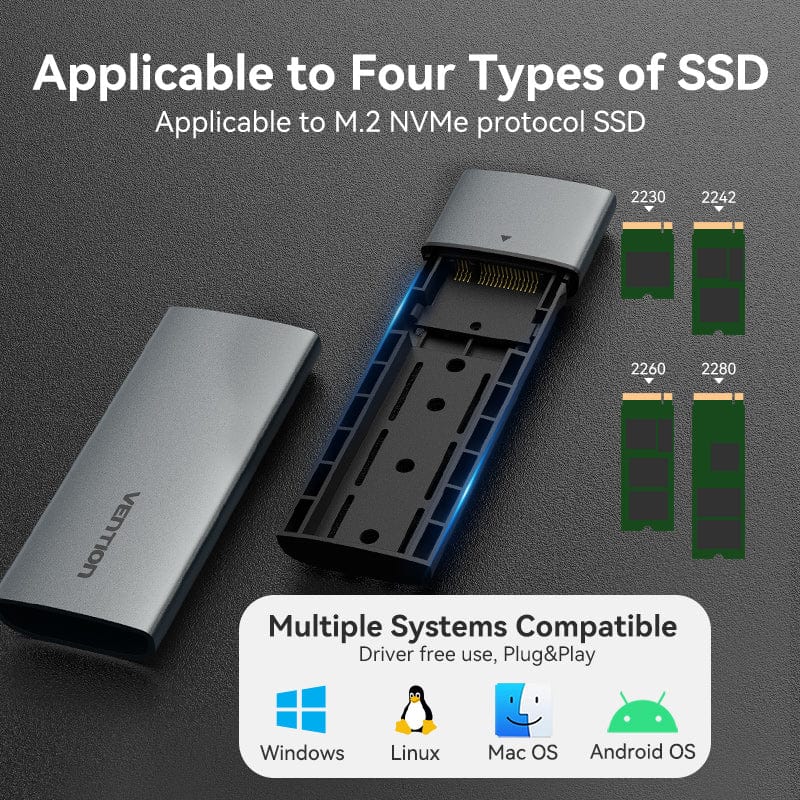 Vention M.2 NGFF SSD Enclosure