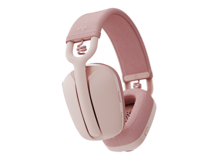 Logitech Zone Vibe 100 Wireless Over the Ear Headphones - Rose