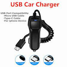 36W Super Mini AINOPE USB Car Charger Fast Charging [with 3.3ft USB C Cable] Dual QC3.0