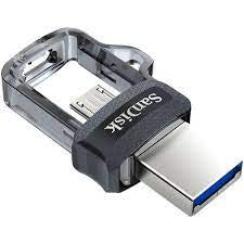 Roll over image to zoom in SanDisk Ultra Dual 32 GB USB 3.0 OTG Pen Drive (Black)