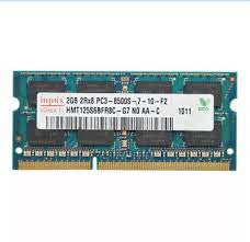 2GB DDR3 PC3-8500 1066MT/s 204-pin SODIMM Non ECC Memory RAM