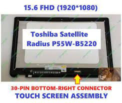 15.6" Touch Screen Glass+Digitizer Replacement For Toshiba Satellite P55W-C5204