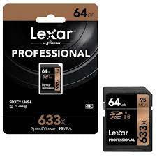 Lexar® Professional 633x SDHC™/SDXC™ UHS-I Cards 128GB SD CARDS