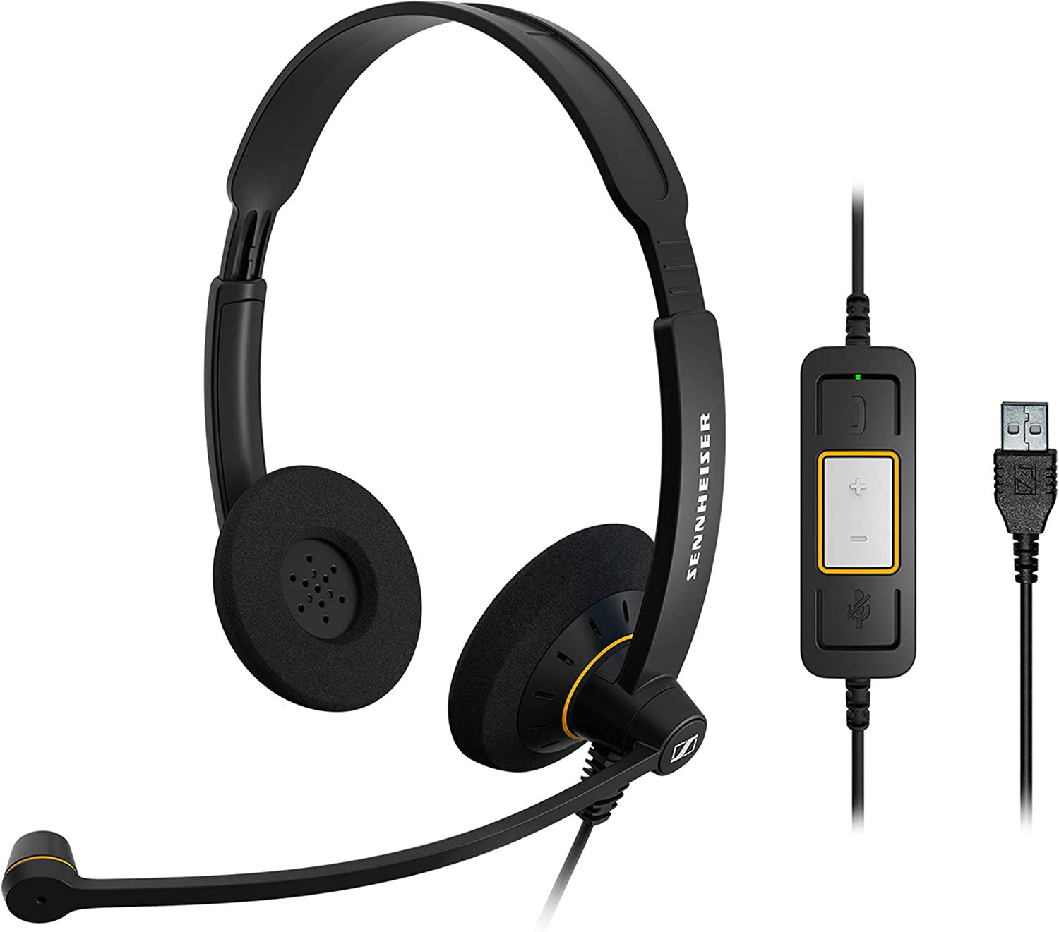 EPOS| Sennheiser SC 60 USB ML Headphones - Black