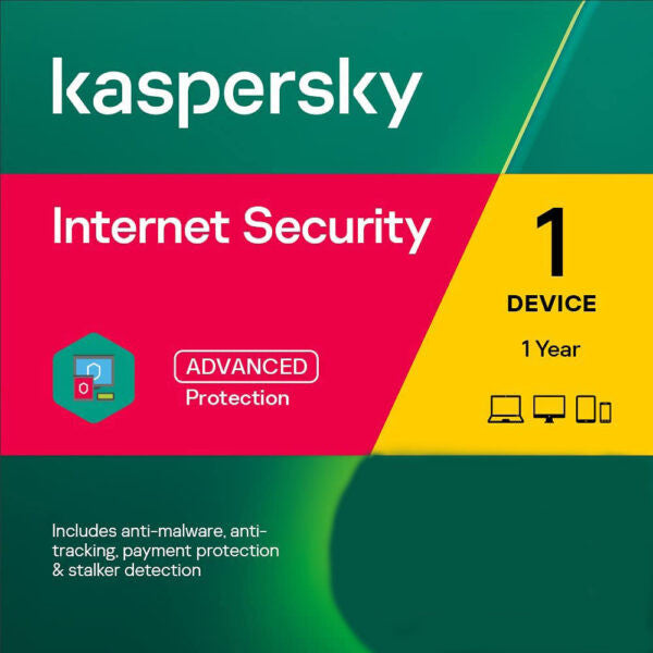 Kaspersky internet Security 1 Device 1 License for 1 Year
